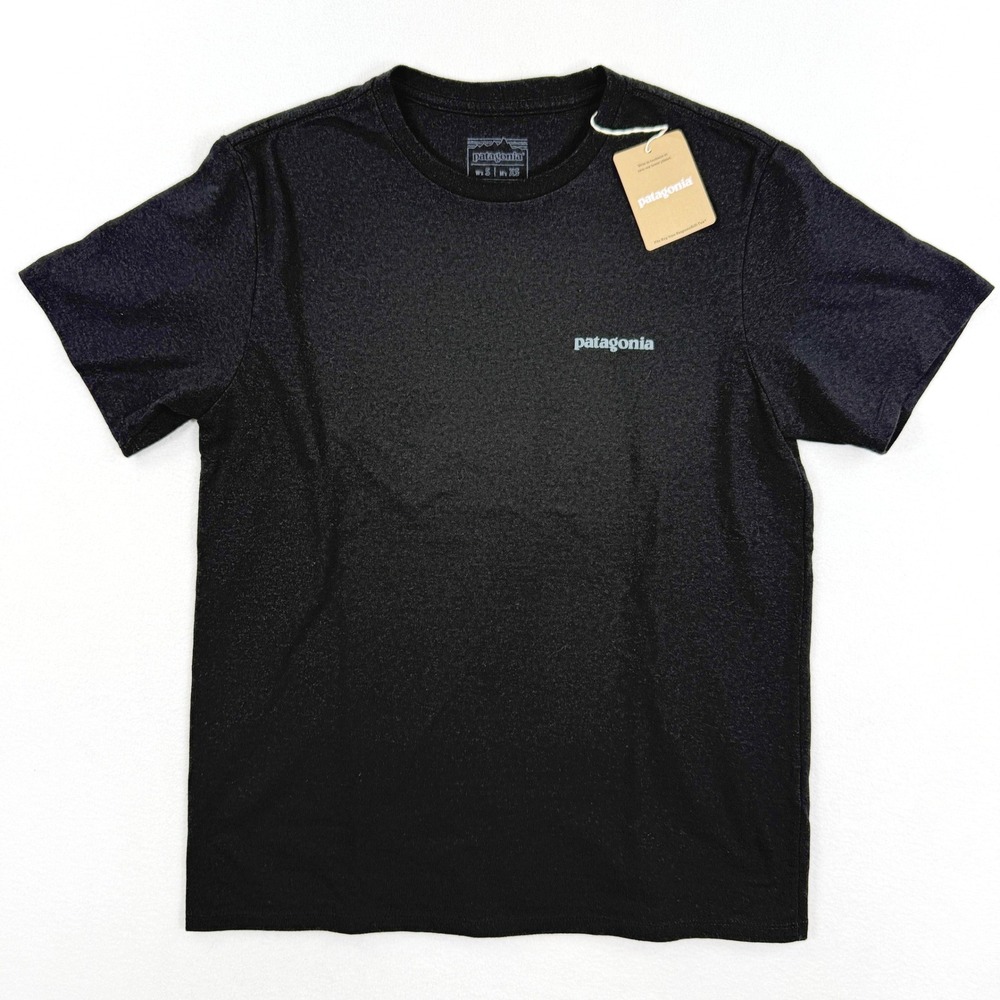 Patagonia Mens‎ Fitz Roy Icon Responsibili-Tee Ink Black XS 37665 New